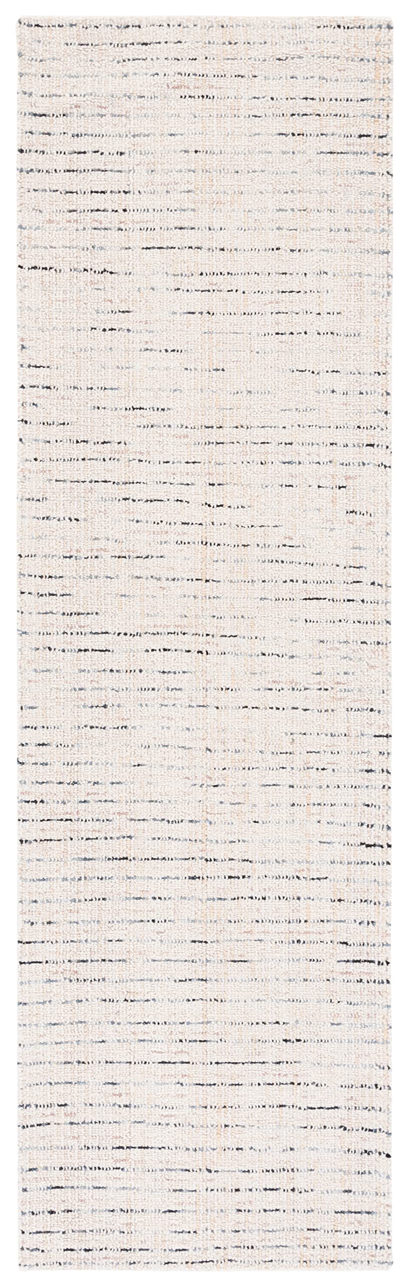 Safavieh Abstract Collection Runner Rug - 2'3'' X 8', Ivory & Blue, Handmade Wool, Ideal For High Traffic Areas In Living Room,